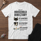 Household Directory Pet Family T-Shirt