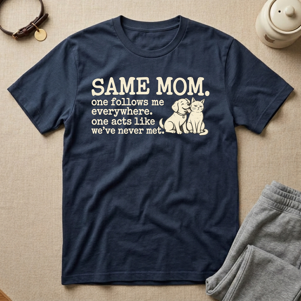 Same Mom Dog & Cat T-Shirt
