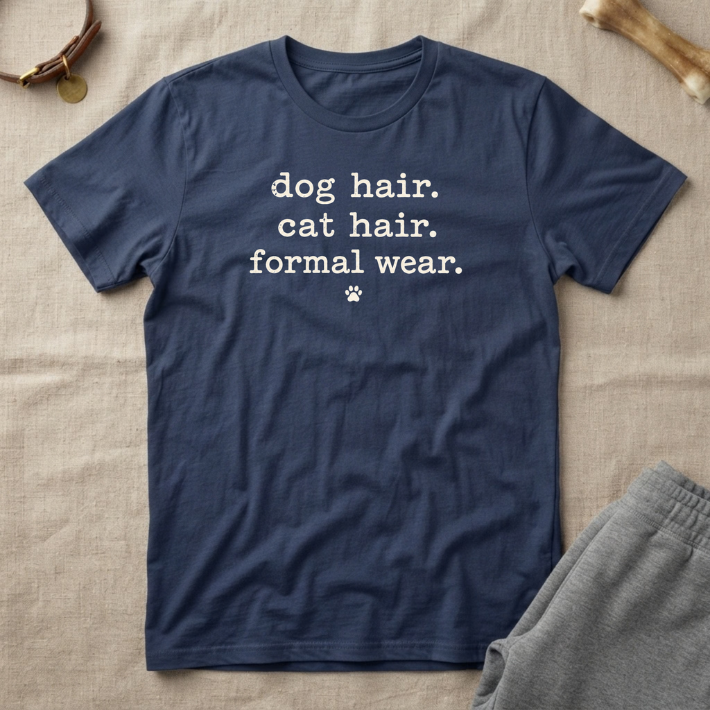 Dog Hair. Cat Hair. Formal Wear. T-Shirt