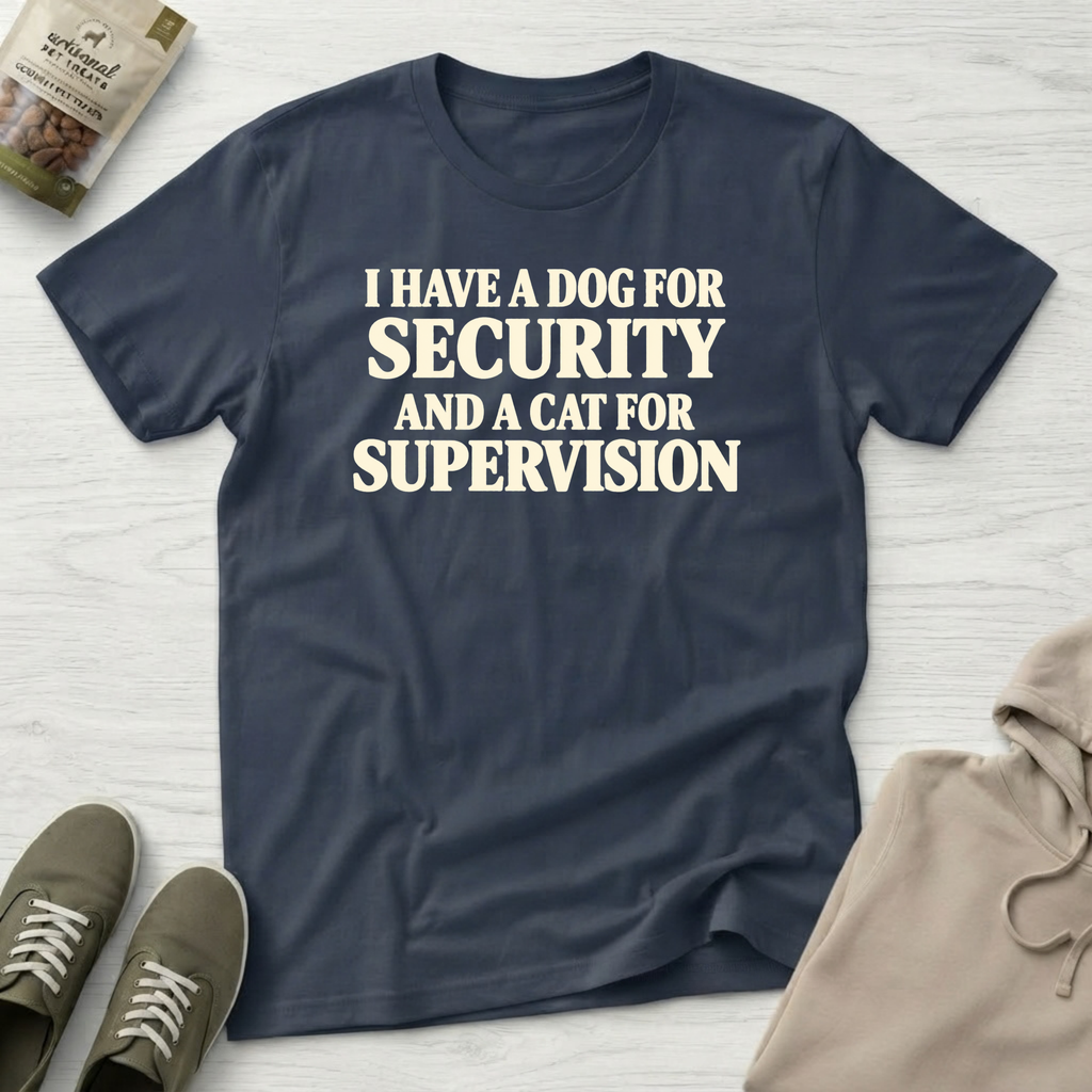 Dog Security Cat Supervision T-Shirt