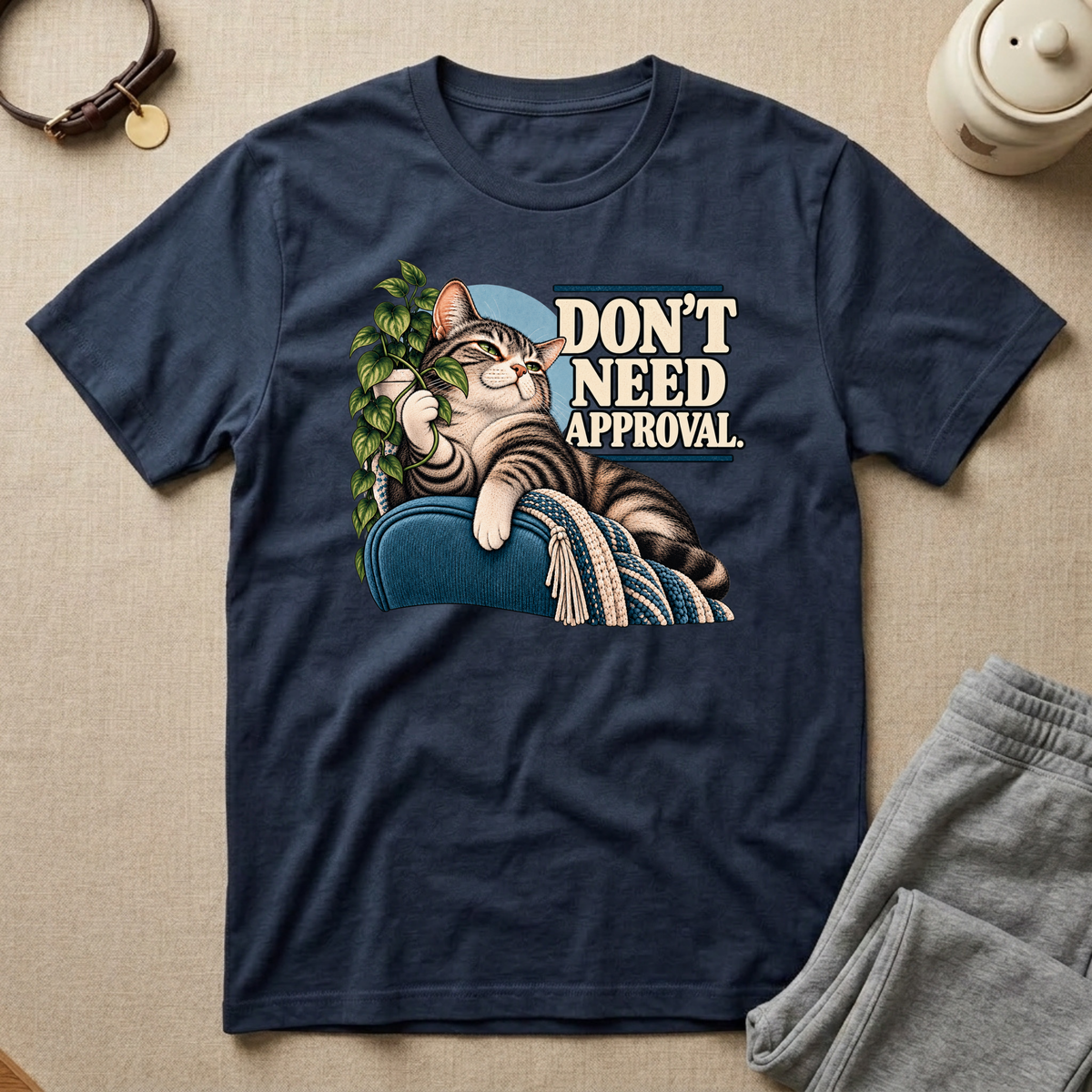 Don't Need Approval Cat Mood T-Shirt