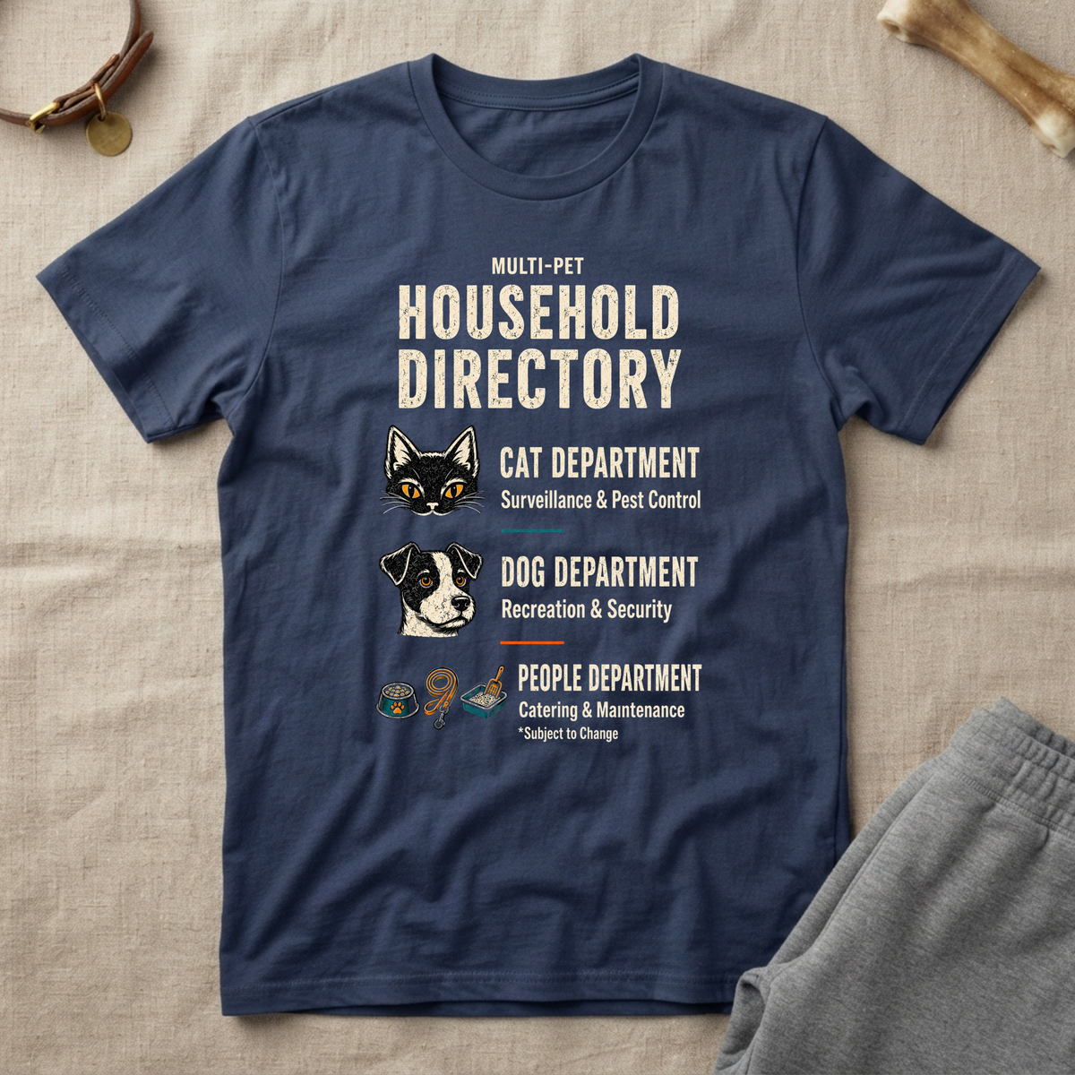 Household Directory Pet Family T-Shirt