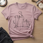 Dancing Dog and Cat Mom T-Shirt