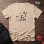 Dog & Cat Silhouette T-Shirt