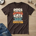 Happy Dog Sassy Cat T-Shirt