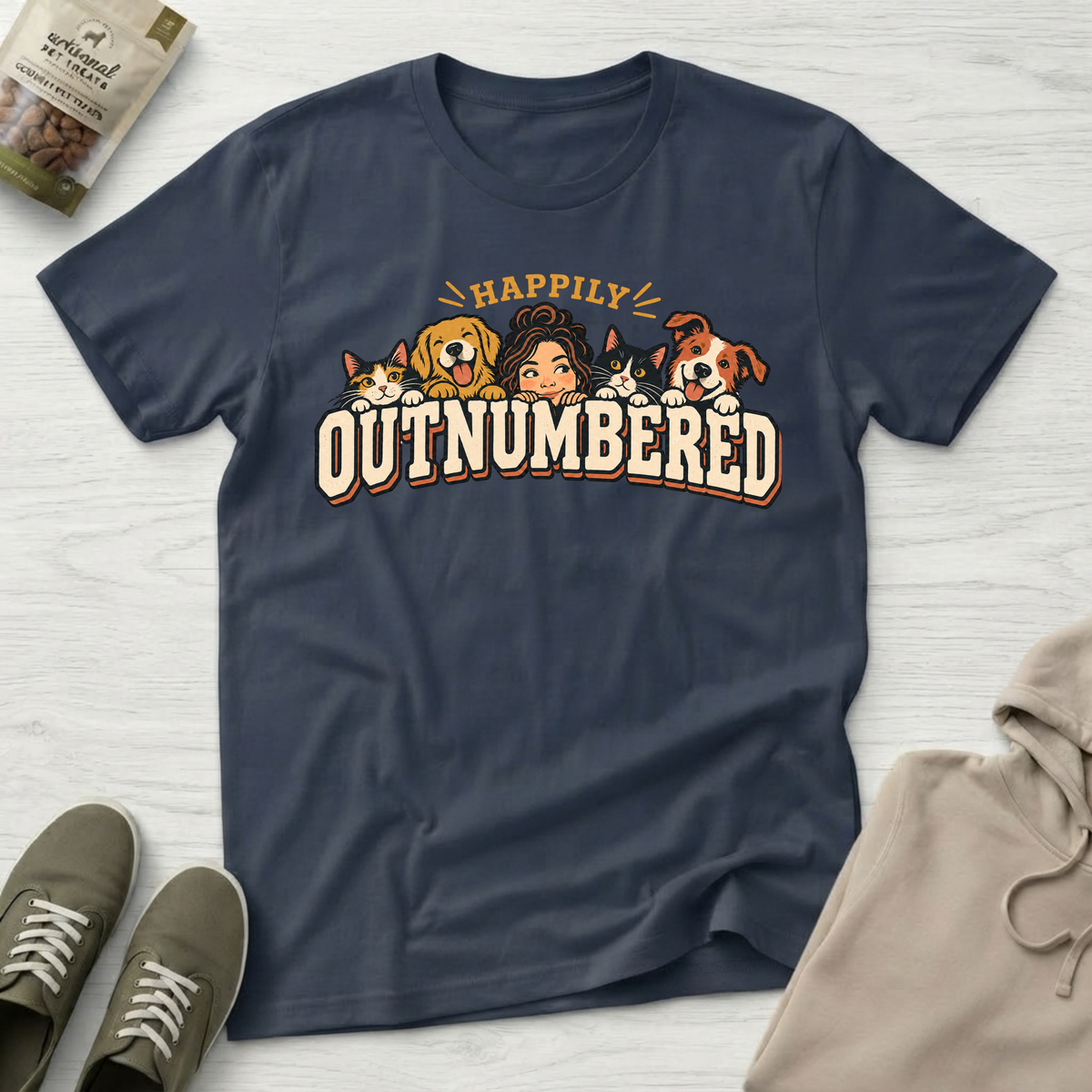 Happily Outnumbered T-Shirt