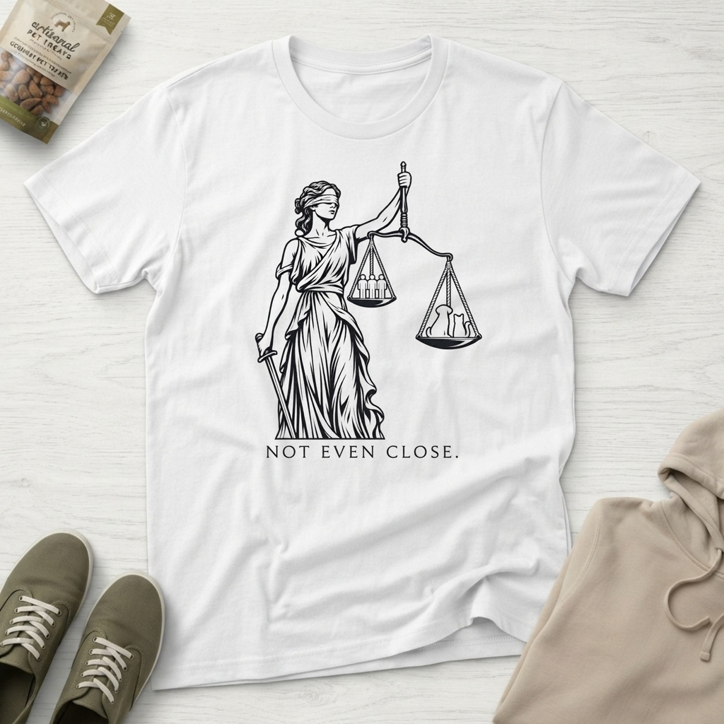 Lady Justice Pet Love T-Shirt
