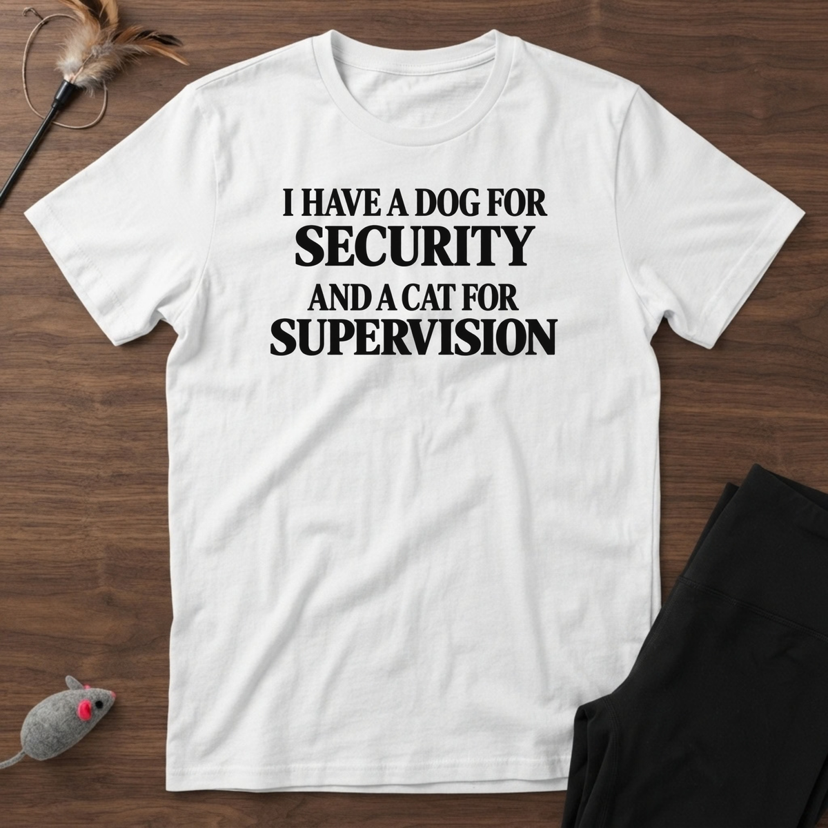 Dog Security Cat Supervision T-Shirt