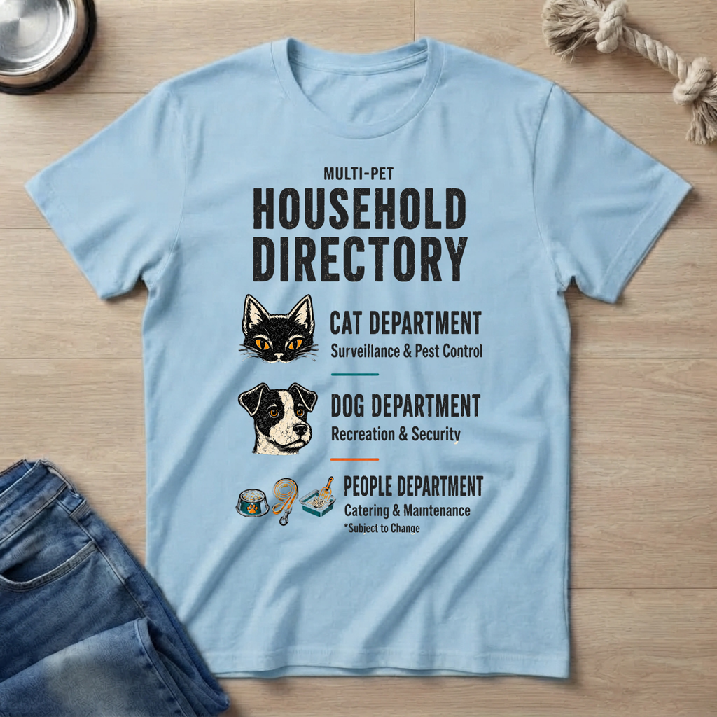 Household Directory Pet Family T-Shirt