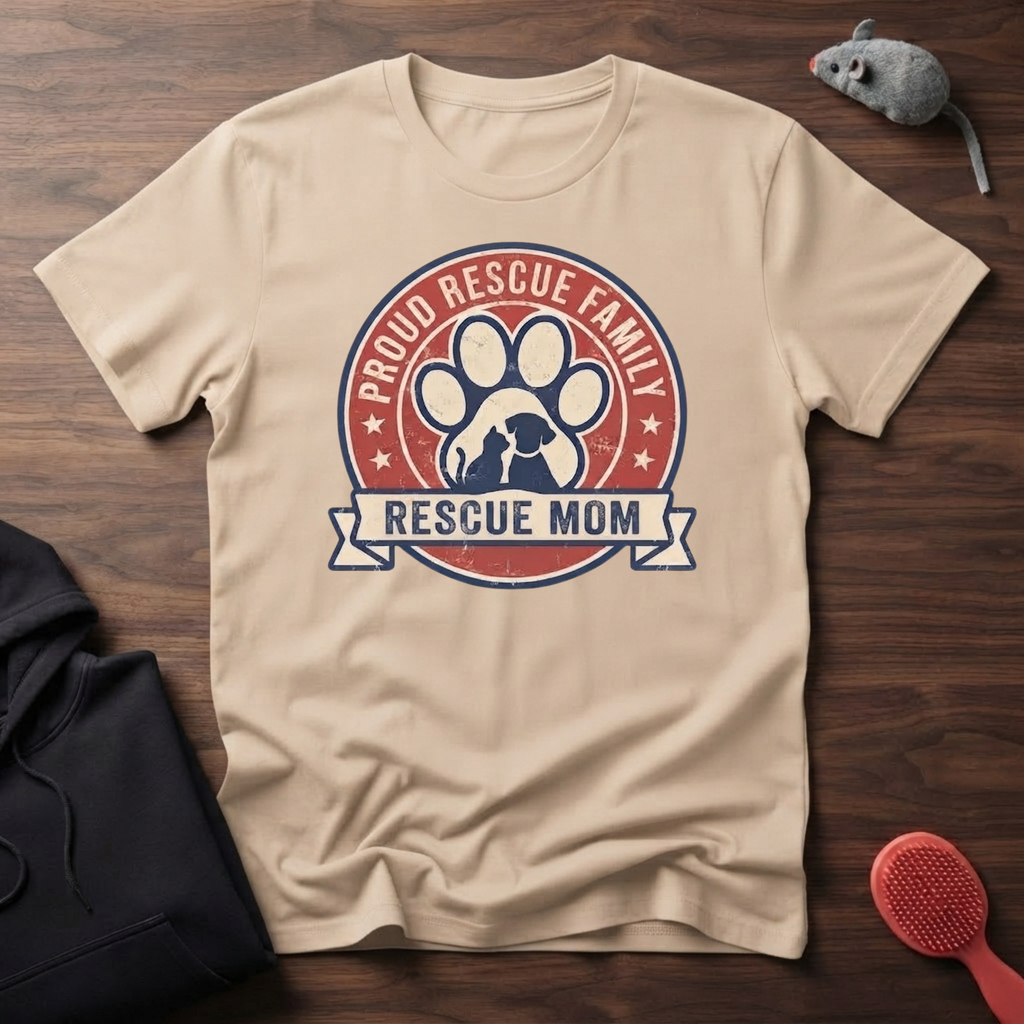 Rescue Family Mom T-Shirt