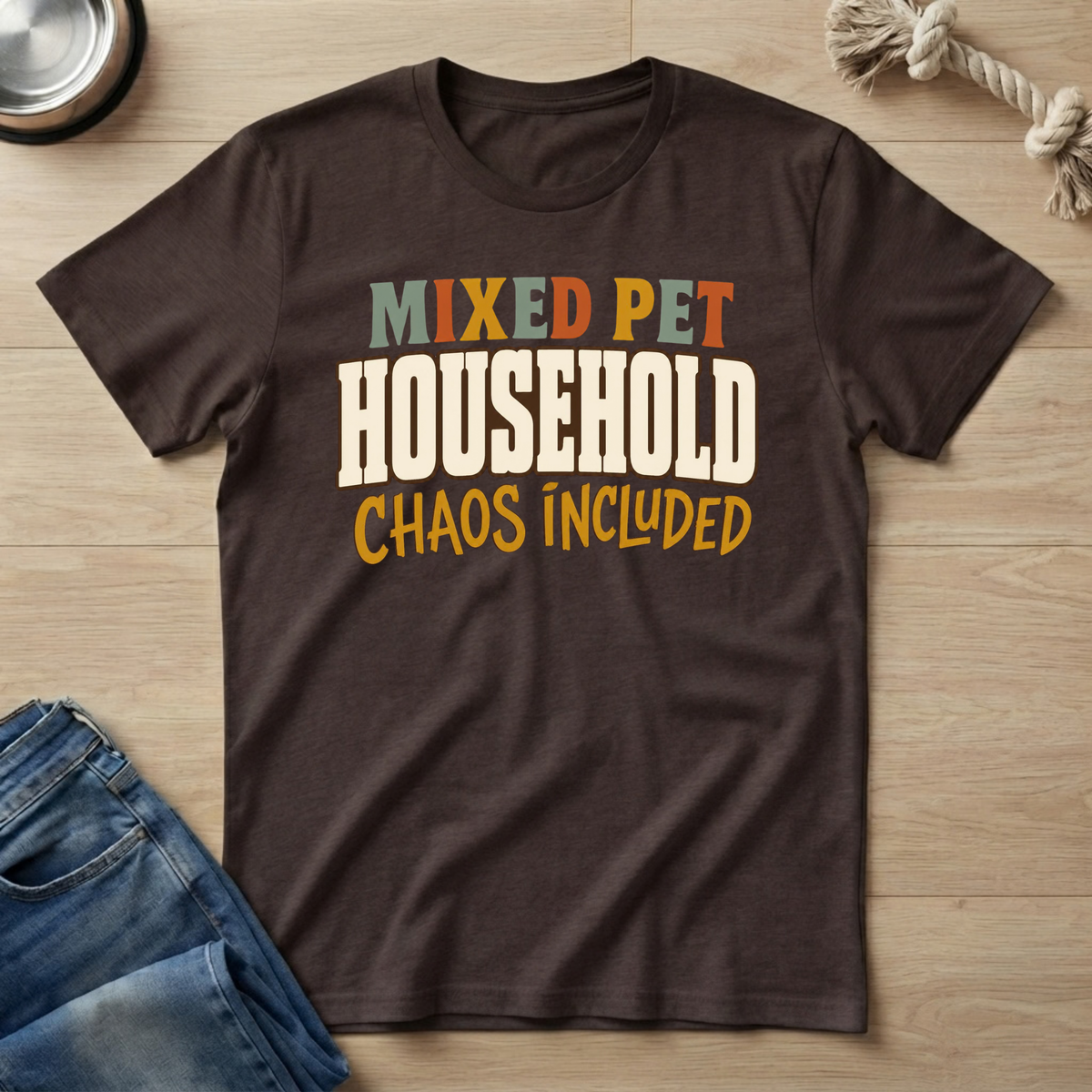Mixed Pet Household T‑Shirt