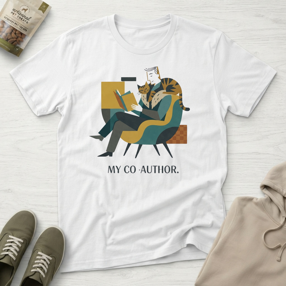 My Co-Author Cat T-Shirt