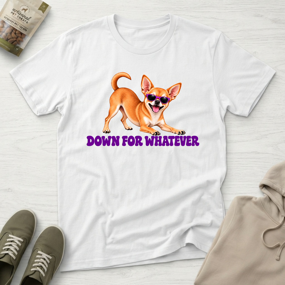 Chihuahua Down For Whatever T‑Shirt