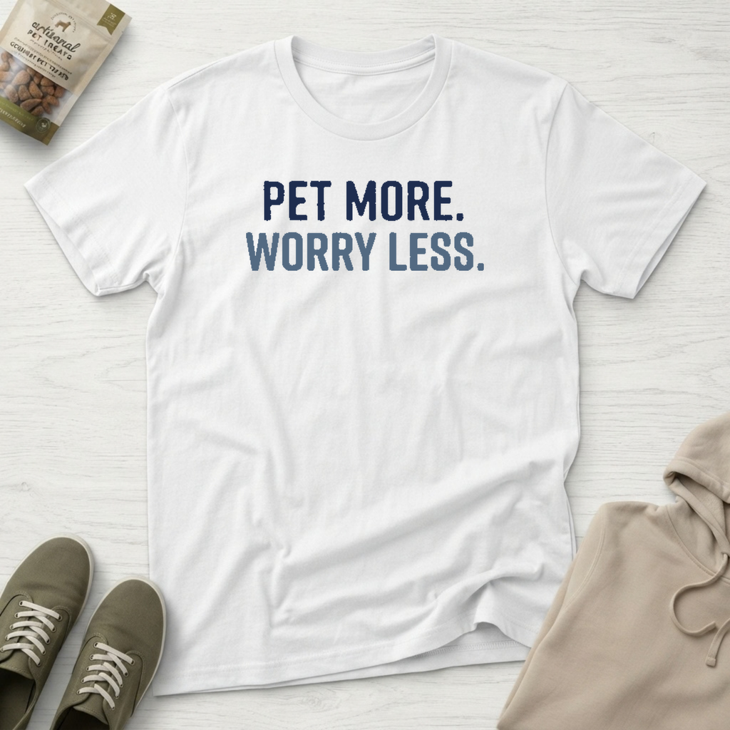 Pet More. Worry Less. T-Shirt