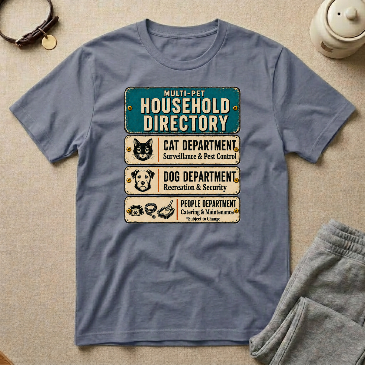 Household Directory Sign T-Shirt