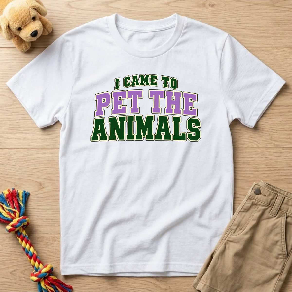 I Came To Pet The Animals Kids T-Shirt