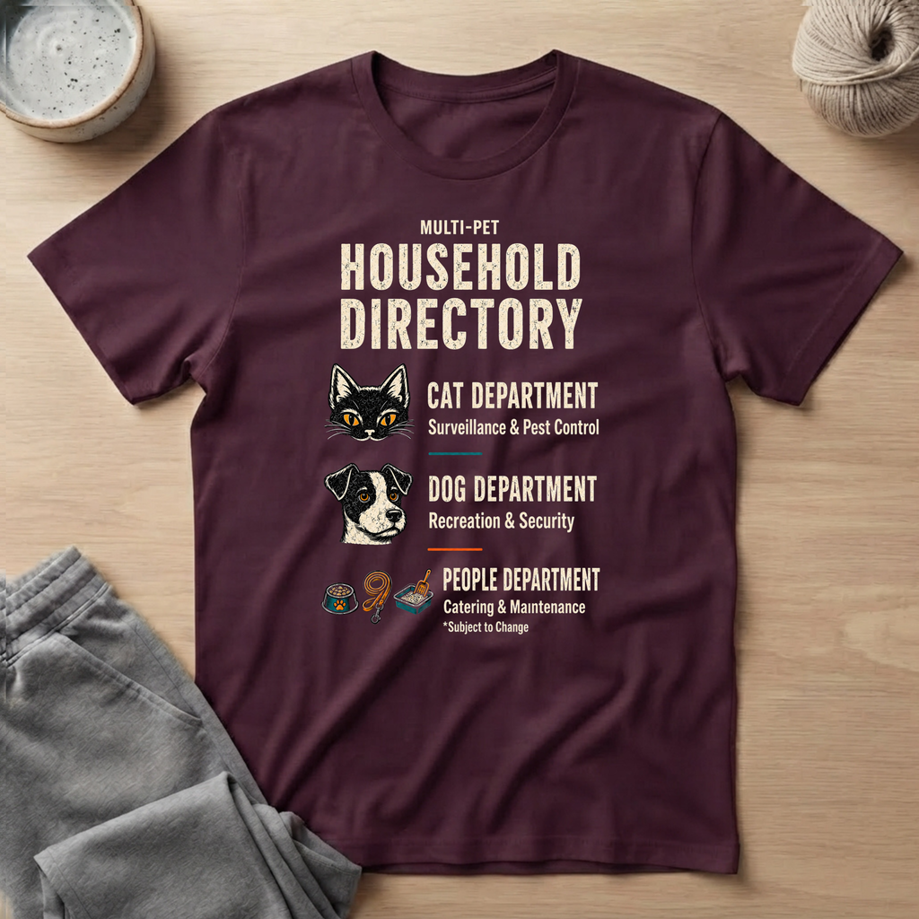 Household Directory Pet Family T-Shirt