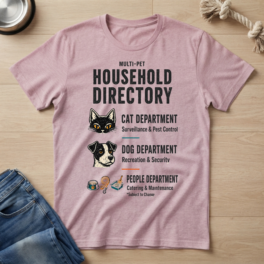 Household Directory Pet Family T-Shirt