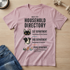 Household Directory Pet Family T-Shirt