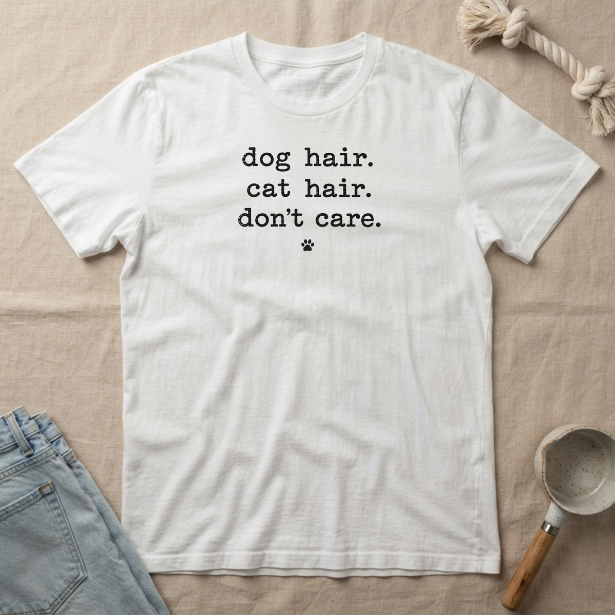 Dog Hair. Cat Hair. Don't Care. T-Shirt