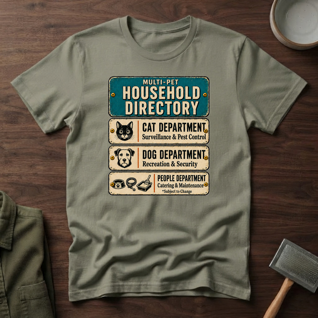 Household Directory Sign T-Shirt