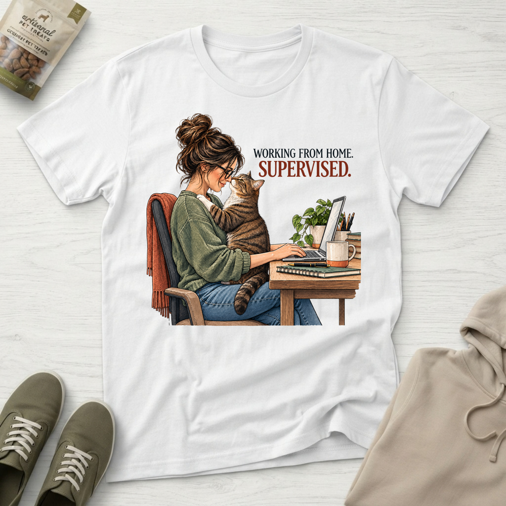 Cat Supervised T‑Shirt