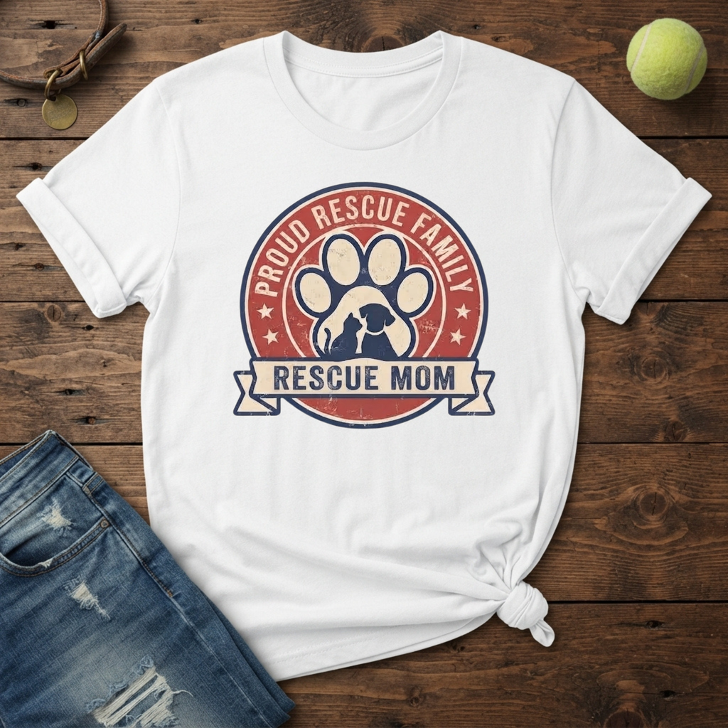 Rescue Family Mom T-Shirt