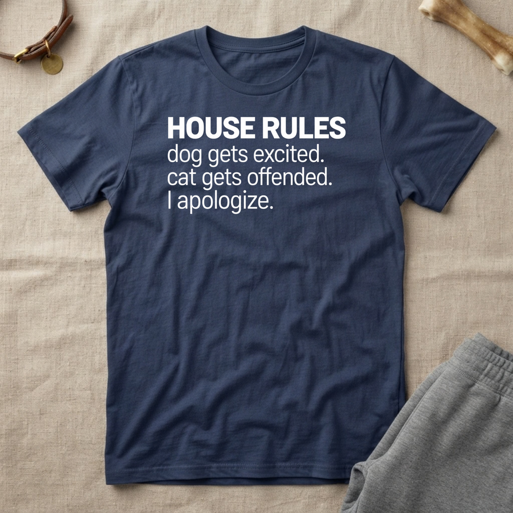 House Rules Pet Owner T-Shirt