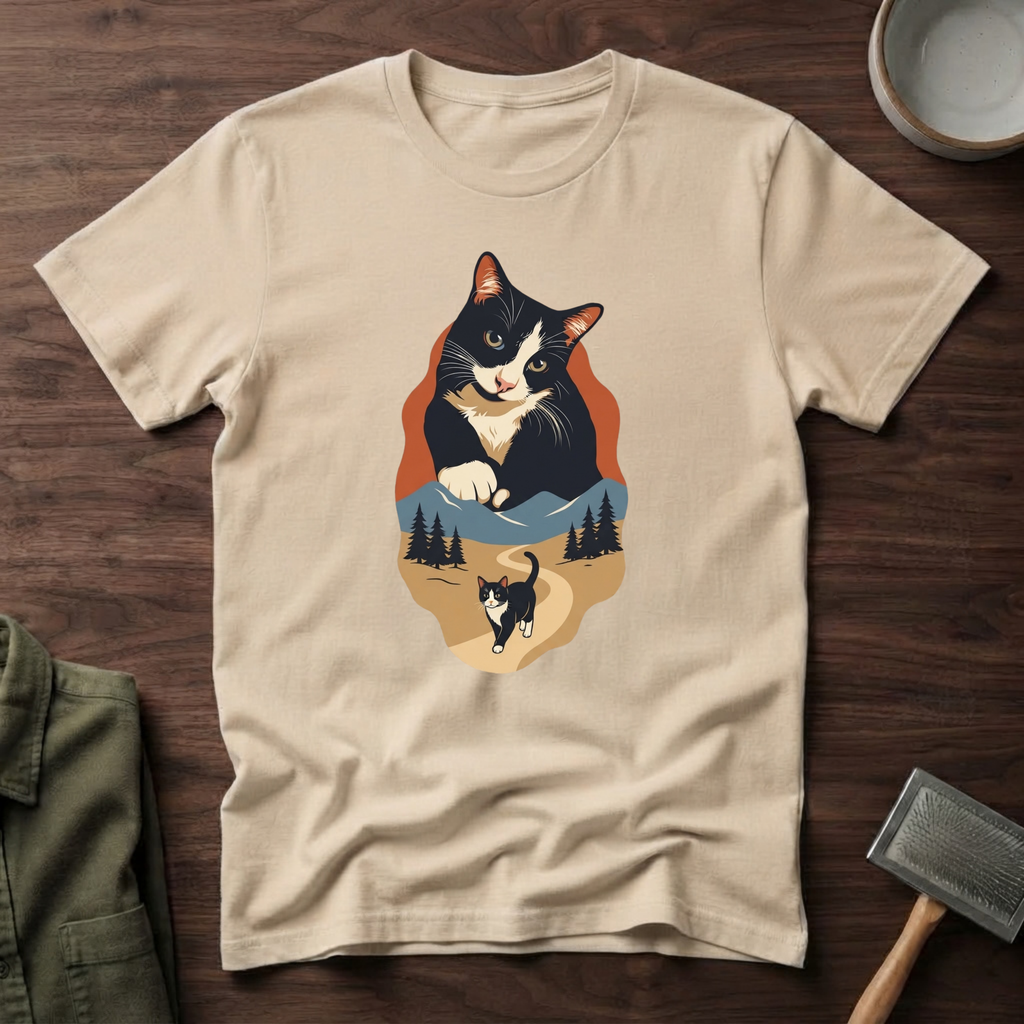 Cat Outdoor Custom T-Shirt