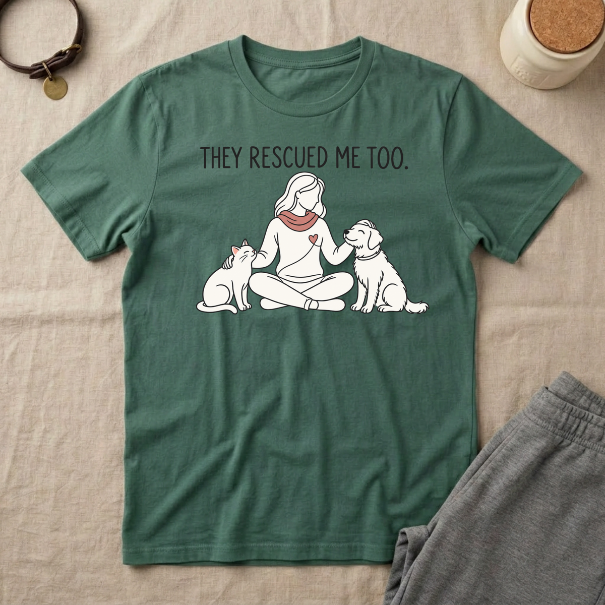 They Rescued Me Too T‑Shirt