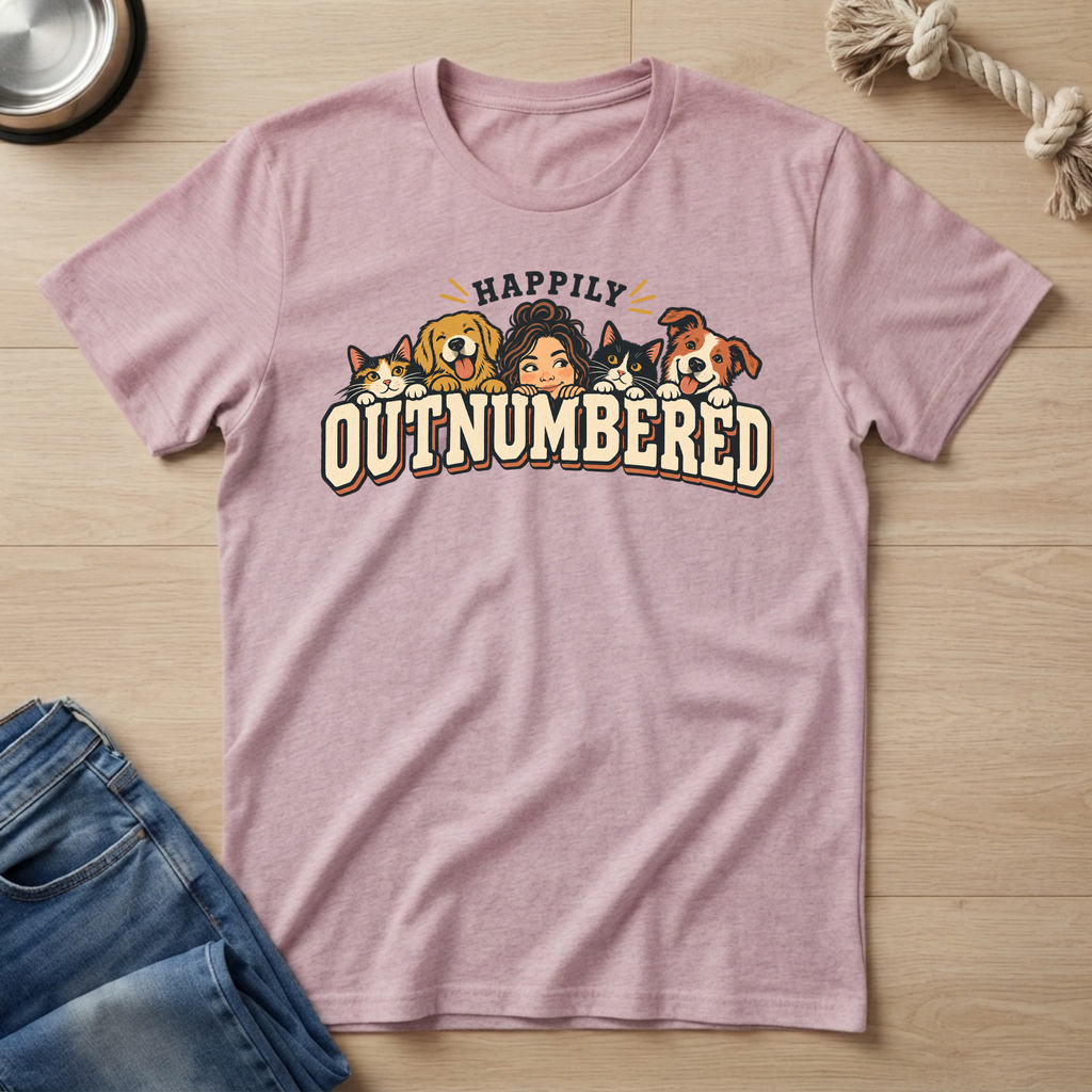 Happily Outnumbered T-Shirt