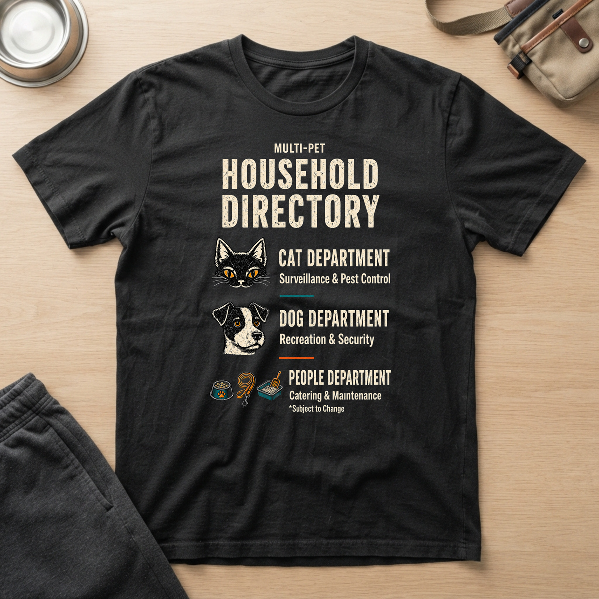 Household Directory Pet Family T-Shirt