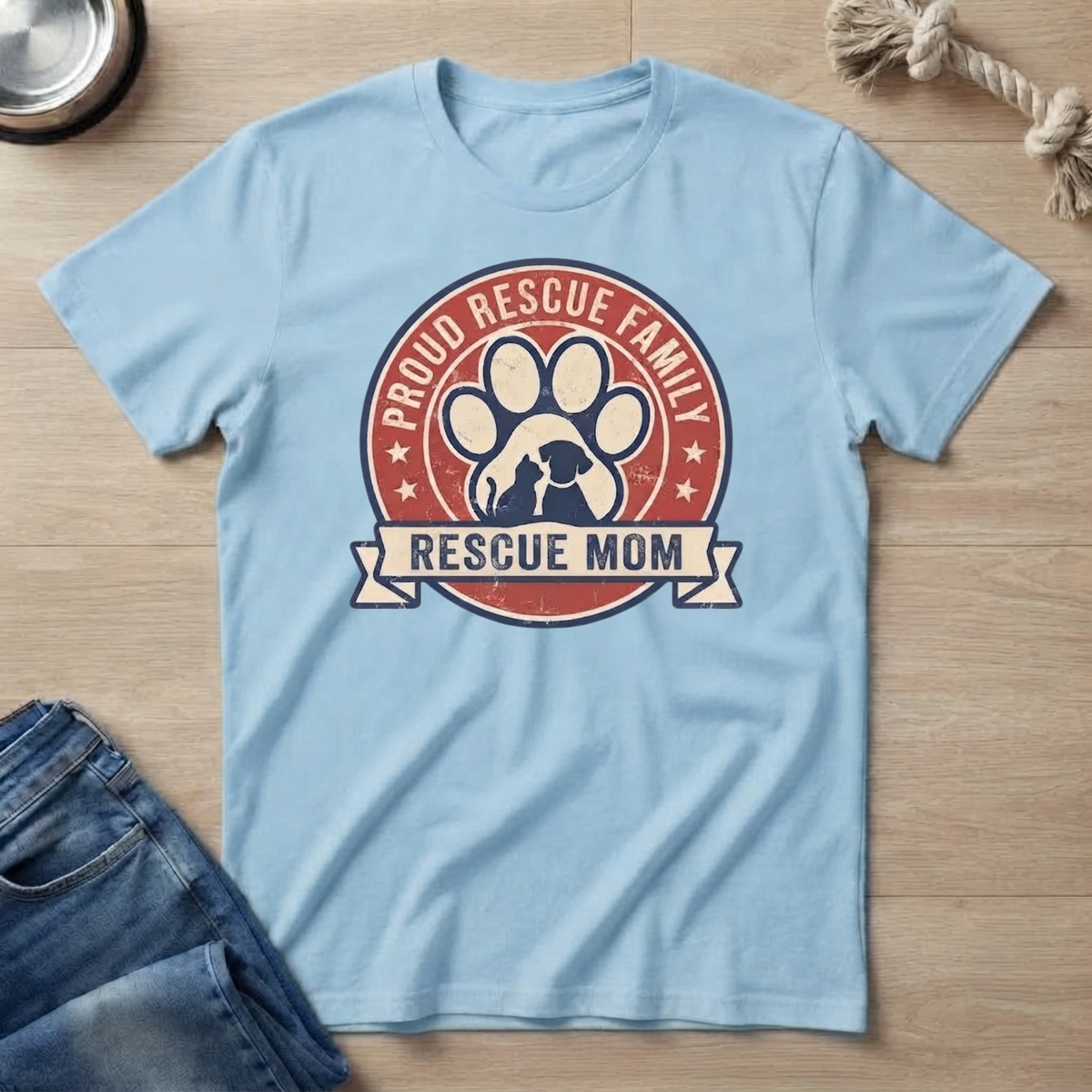Rescue Family Mom T-Shirt