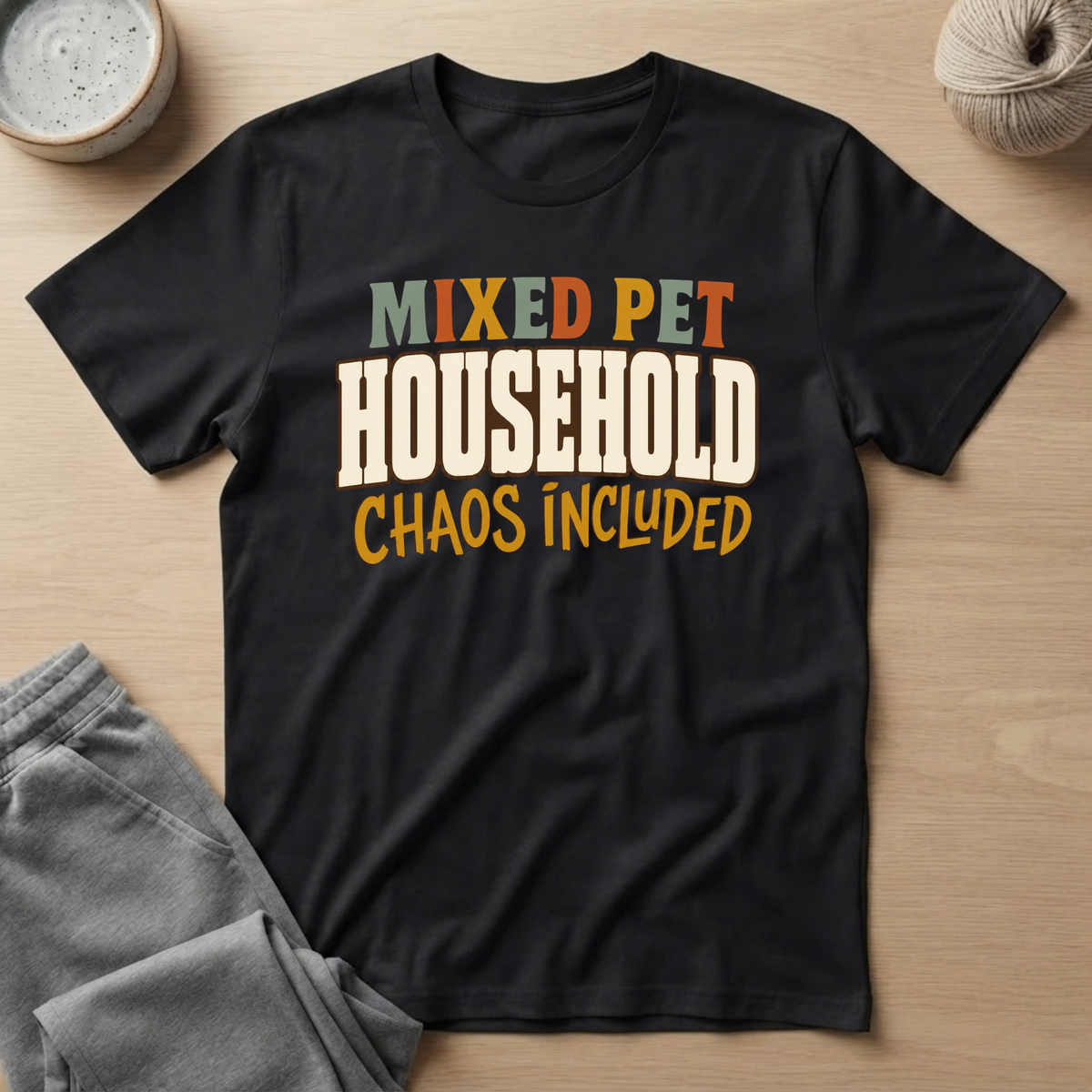 Mixed Pet Household T‑Shirt
