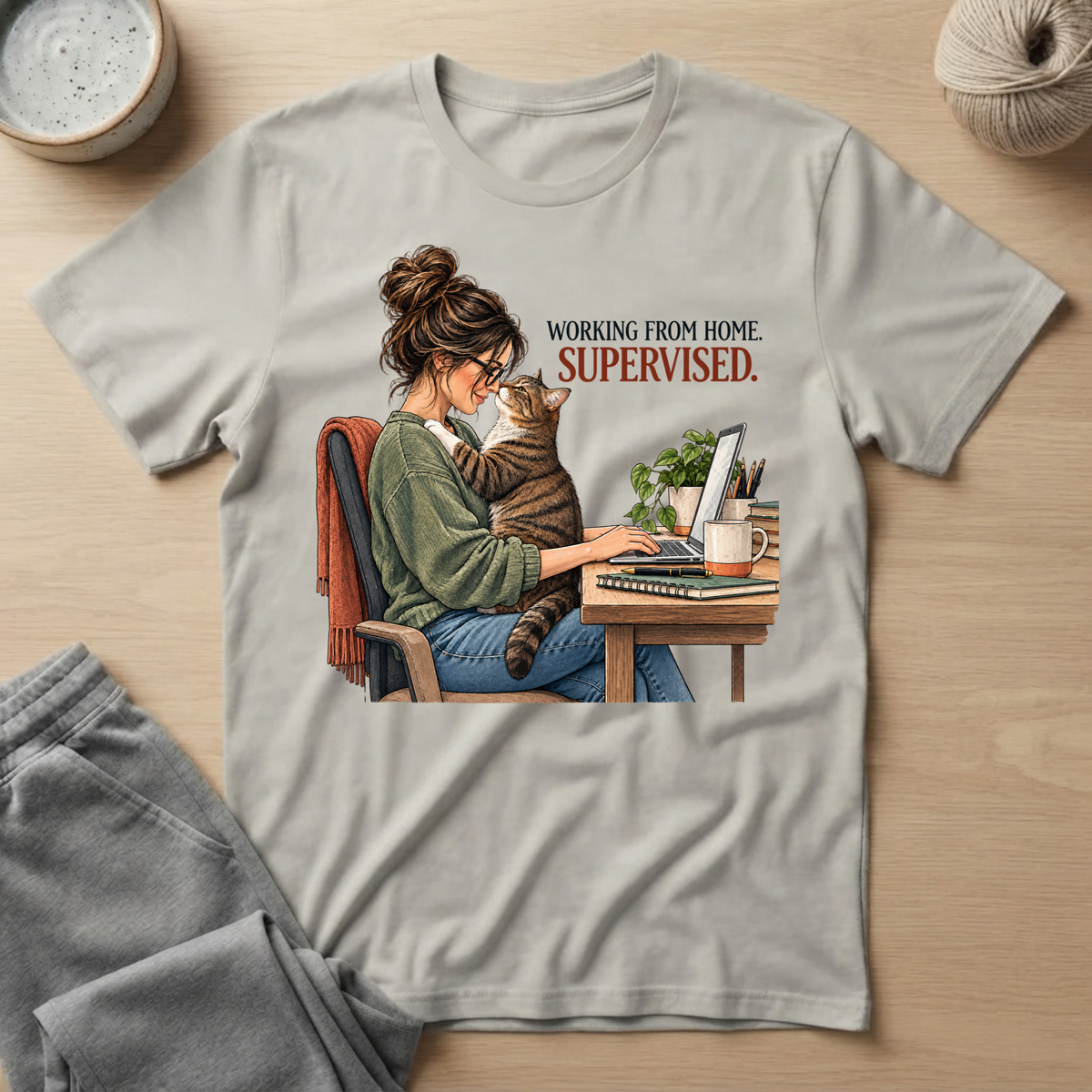 Cat Supervised T‑Shirt