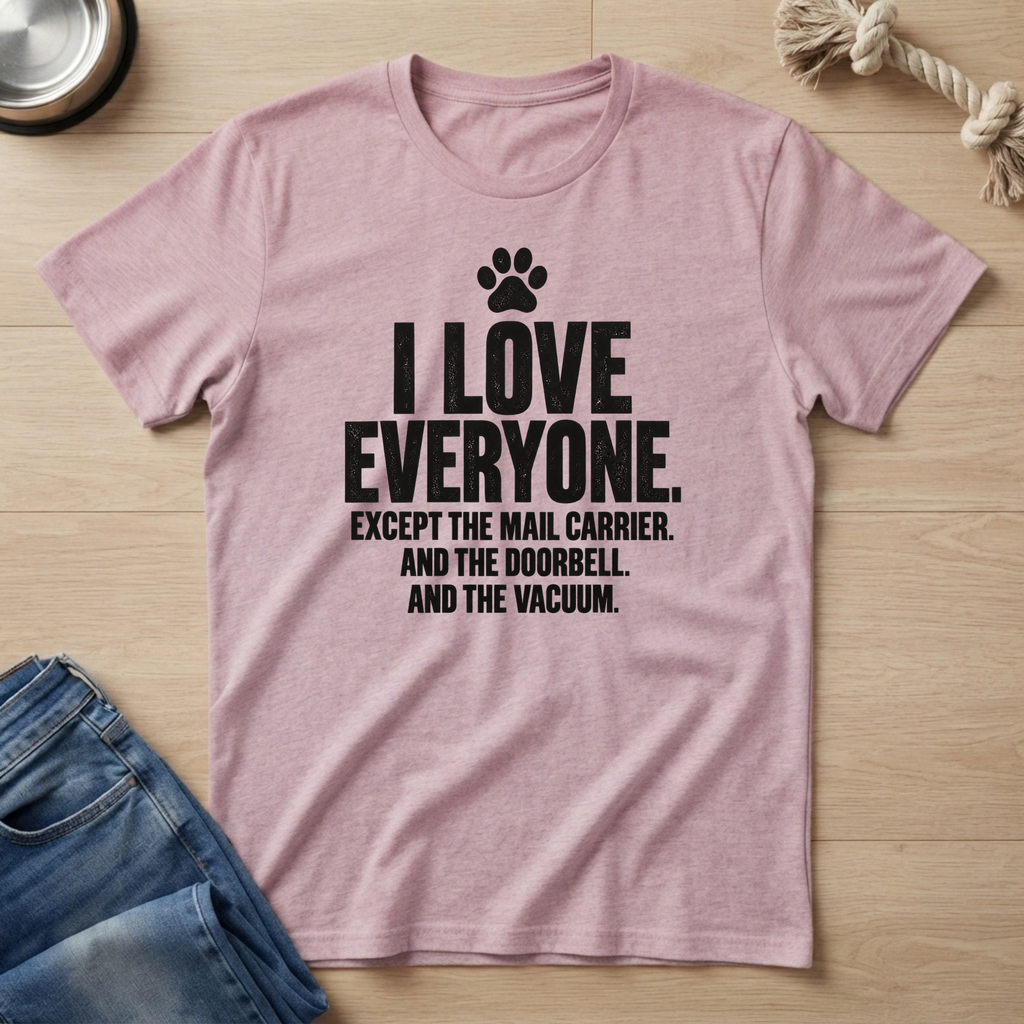 I Love Everyone Funny Pet T-Shirt