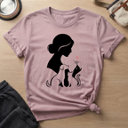 Silhouette Cat & Dog Lover T-Shirt