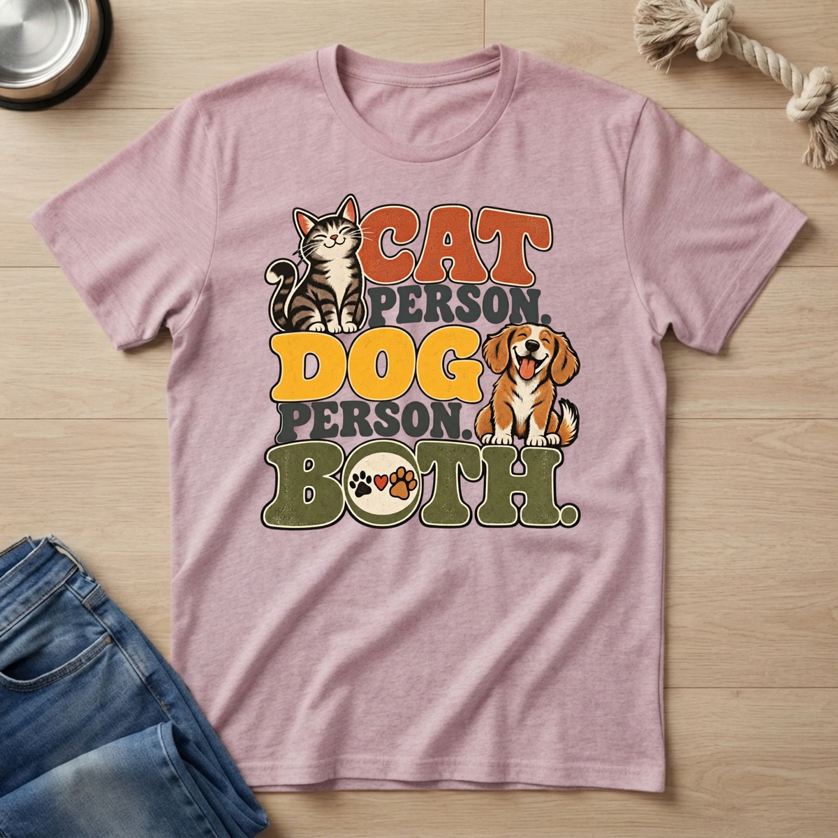 Cat Person Dog Person T-Shirt