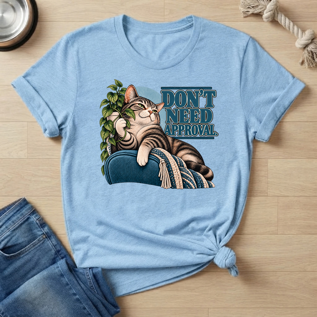 Don't Need Approval Cat Mood T-Shirt
