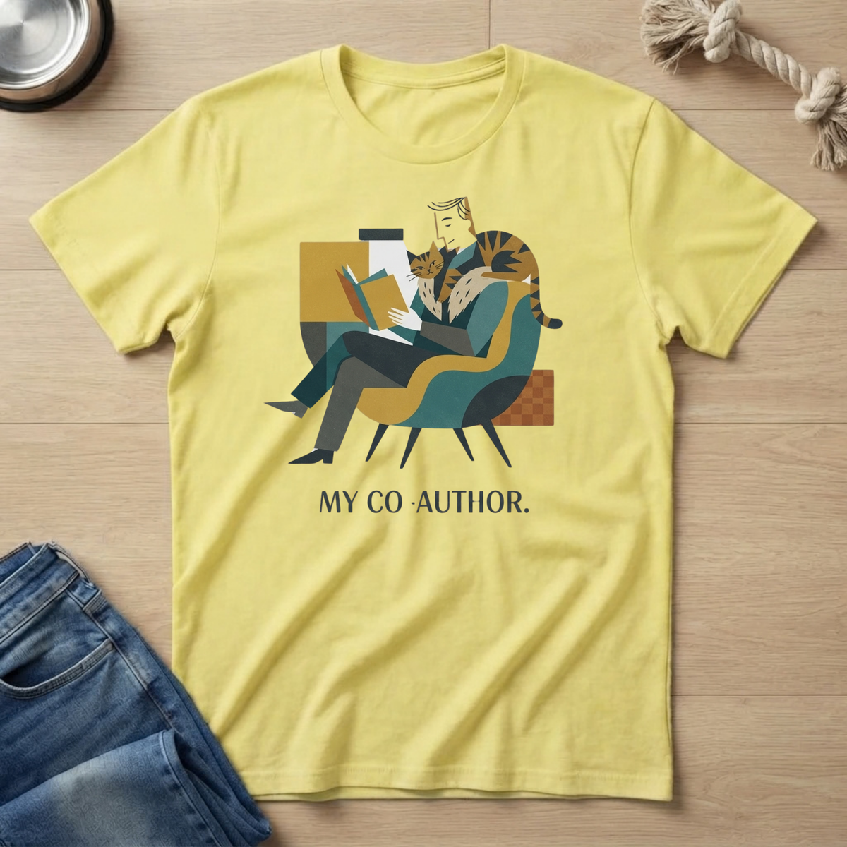 My Co-Author Cat T-Shirt