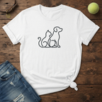 Dog & Cat Silhouette T-Shirt