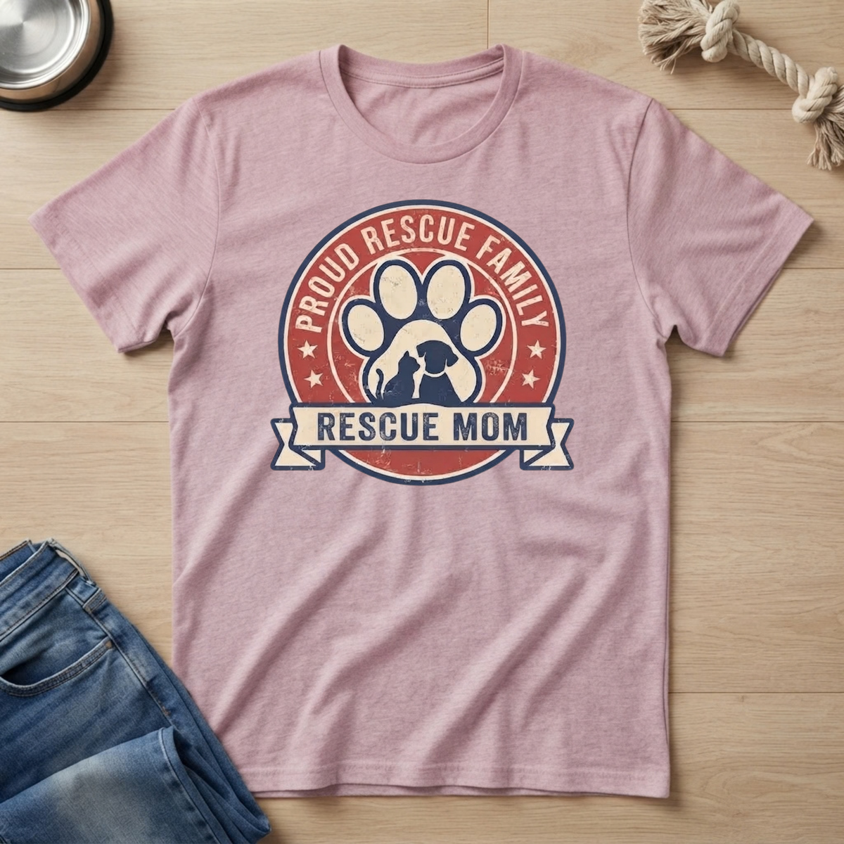 Rescue Family Mom T-Shirt