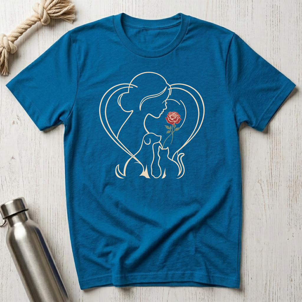 Pet Mom With Rose T-Shirt