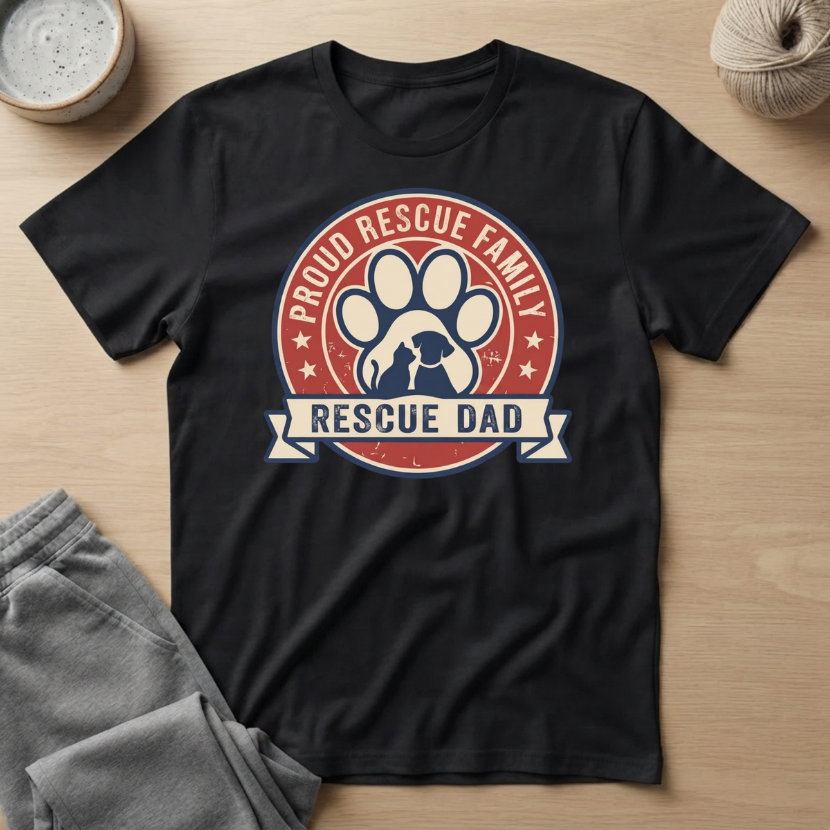 Rescue Family Dad T‑Shirt