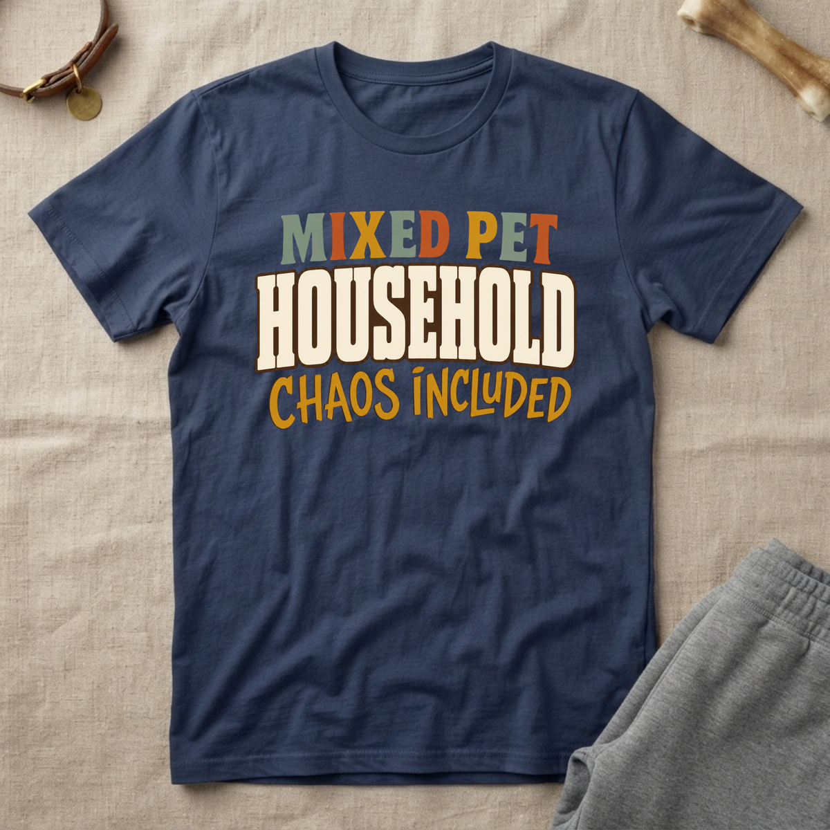 Mixed Pet Household T‑Shirt