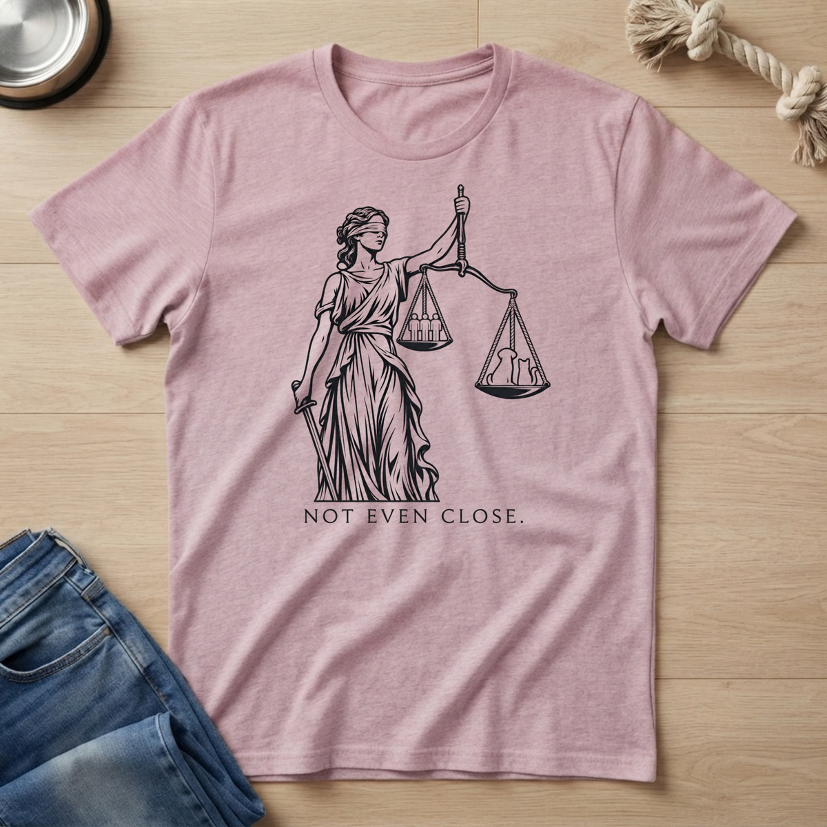 Lady Justice Pet Love T-Shirt