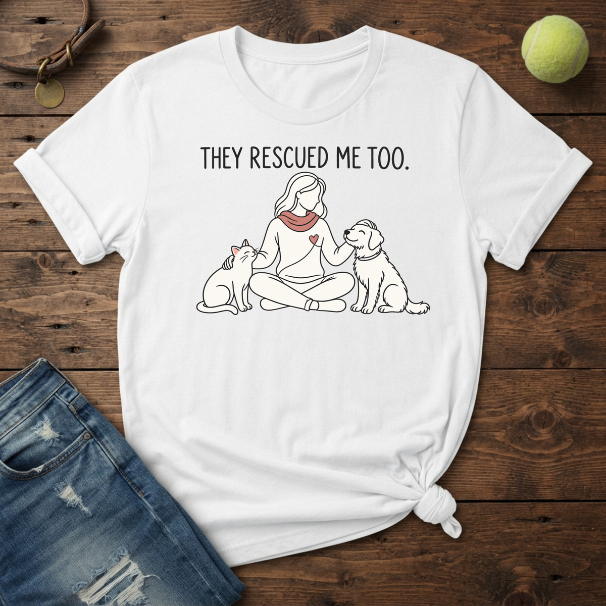 They Rescued Me Too T‑Shirt