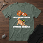 Selective Cat Excited Dog T‑Shirt