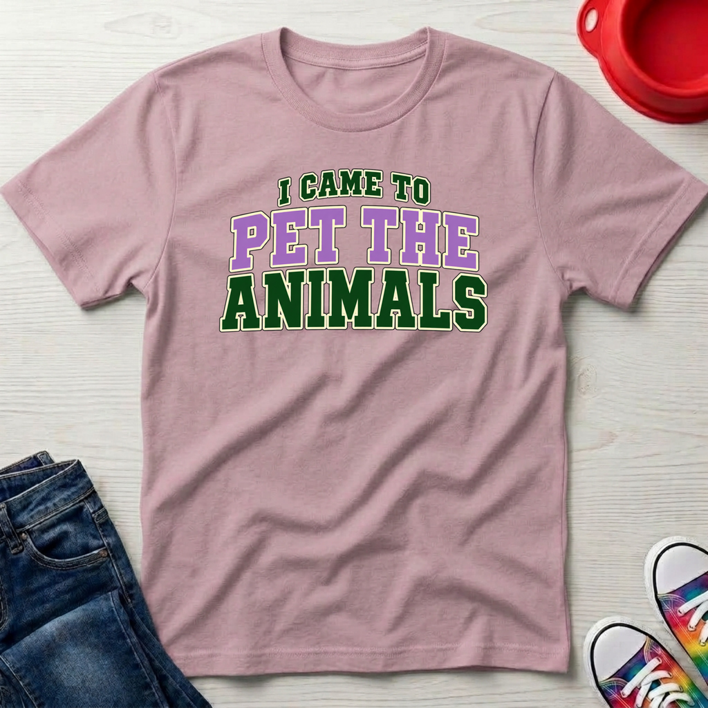 I Came To Pet The Animals Kids T-Shirt