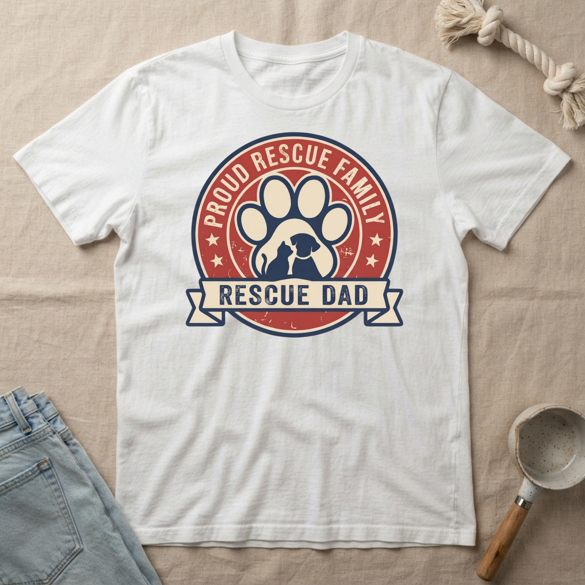 Rescue Family Dad T‑Shirt